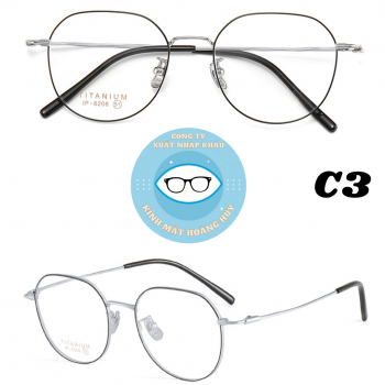 Gọng kính kim loại mã 6208